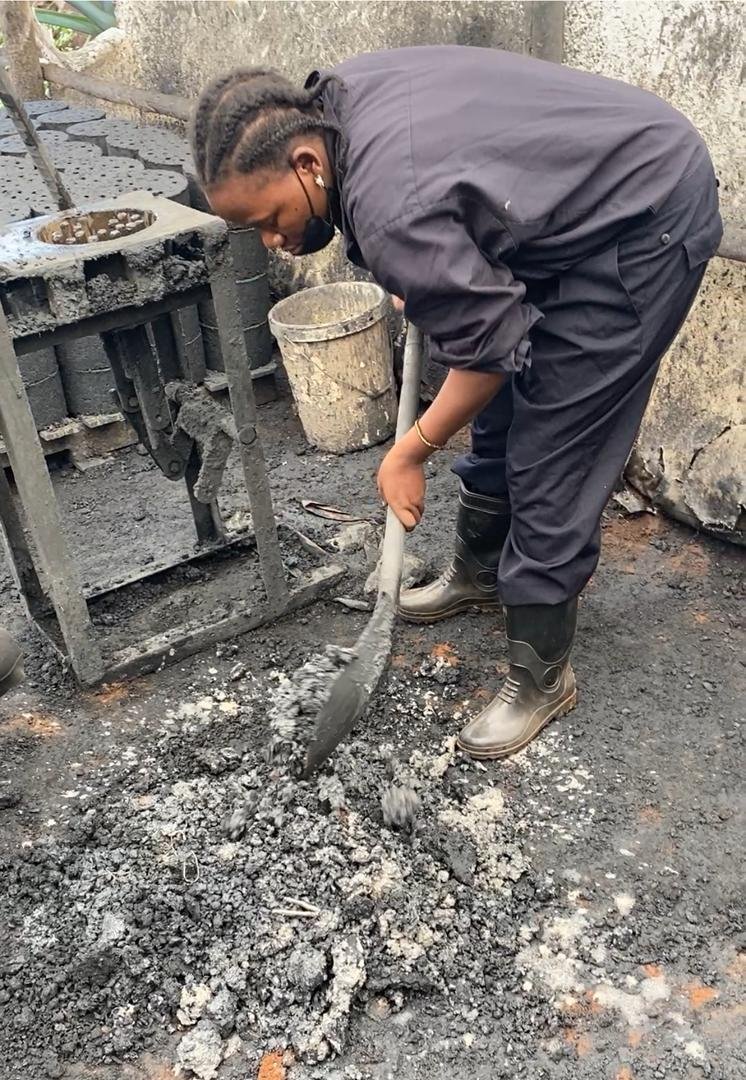 Briquette production process